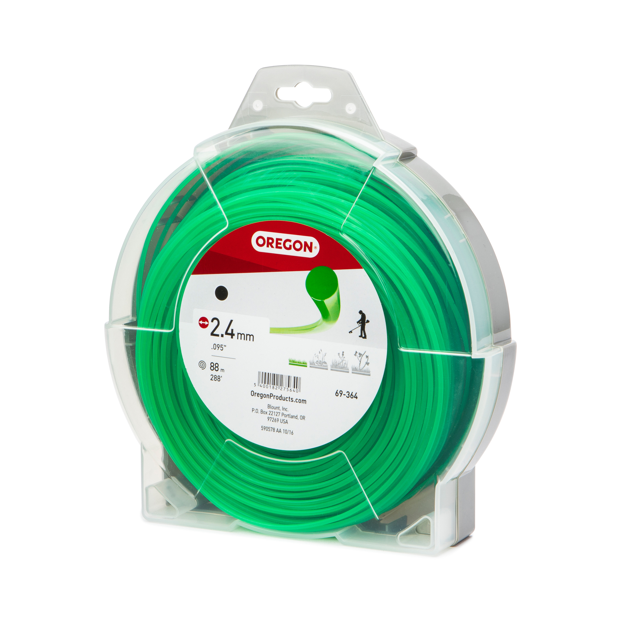 Oregon, Trimmer Line, Line Diameter 0.095 in, Line Length 288 ft, Model# 69-364